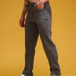 here&now Men Regular Mid Rise Black Jeans image 3