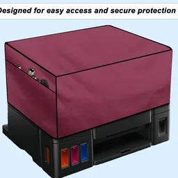 The Furnishing Tree Size2_T1_Maroon Water-Resistant Dust Cover Dimensions in CM (DxWxH 25x36.5x19) Printer Cover image 3