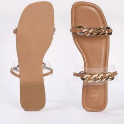 five by inc.5 Slip-On Sandals with Transparent Straps image 2