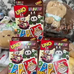 taabar UNO Labubu Cartoon Edition Card Game (108 Cards, Family Fun Pack) image 2