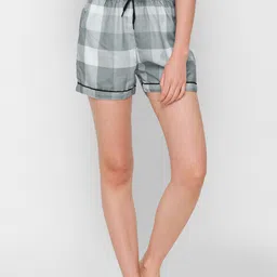 FashionRack Women Pack of 2 Checked Lounge Shorts image 4