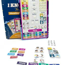 metclap Home Calendar 2024 For Kids - Hindi & English Learning Tool image 4