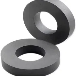 bm retail 8 Piece Black Ring Magnets Set (60 X 32 X 8 MM)Use As Kitchen Organiser Magnet, Multipurpose Office Magnets Pack of 1 image 3