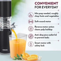 borosil Easy Juice 200 W Juicer image 3