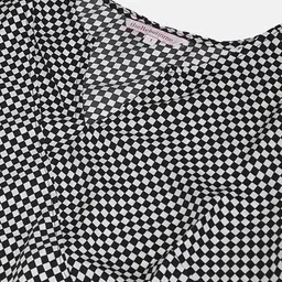 theRebelinme Women Plus Size Geometric Printed Bell Sleeves Layered Longline Top image 2