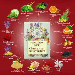 VITMINVEDA Set of 3 Rose Essence Natural & Herbal Soap Bar - 125 g each image 3