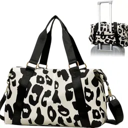 verilux 21.9 L Gym Duffel Bag - Travel Bag Oxford Large Capacity Waterproof Sports Duffel for Weekend - Black-picture-23