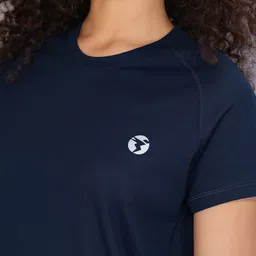 Technosport Women Round Neck Raglan Sleeves Antimicrobial Active T-shirt image 2