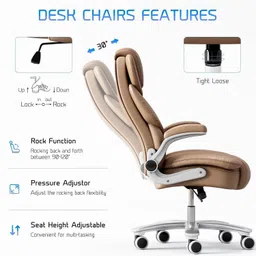 chairtech ® Upto 5 Years of Warranty | High Back | Ergonomic | Home & Office Leatherette Office Executive Chair image 4