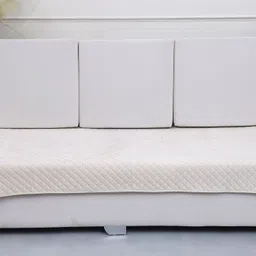 Velvet 4 Seater Sofa Plain Cover-image-9