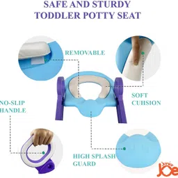 junior joe Non-Slip Foldable Baby Toddler Toilet Training Seat Chair With Soft Cushion For Kids Potty Seat image 4