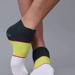 Dollar Socks Men Pack Of 3 Patterned Cotton Ankle Length Socks image 2