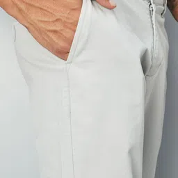 max Men Regular Fit Grey Cotton Blend Trousers image 2