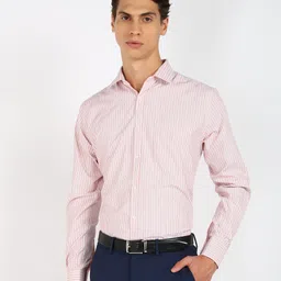 park avenue Men Slim Fit Striped Formal Shirt-picture-15