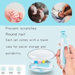 sbts baby Nail Clipper with Light, 8 Sandpaper Kit for Newborn Infant Toddler Adult-A image 2