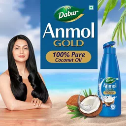 dabur Gold 100% Pure Coconut Oil | Nariyal Tel | Natural | Multipurpose Hair Oil image 2