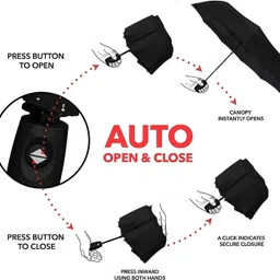 owme UV Protected, Moonsoon & Summer 3 Fold Auto Umbrella for Women, Men Umbrella image 4