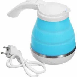 badshah and khalifa WGZ-011 P-12 Travel Folding Electric Kettle, Fast Boiling, Beautiful Design Collapsible, Portable Electric Kettle, 600ml Boil Dry Protection, 100-240V Food Grade Silicone Foldable Kettle Electric Kettle-picture-10