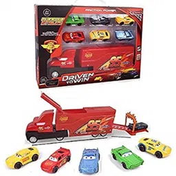 Truck with 6 Die-cast Cars DZE-image-17