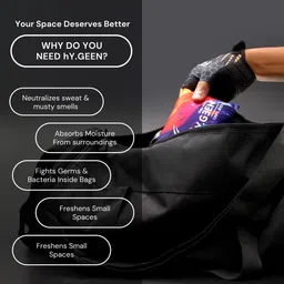 Hygeen Charcoal Deodorizer Pouches | Natural Odor Remover for Gym & Cars Odour Control image 5