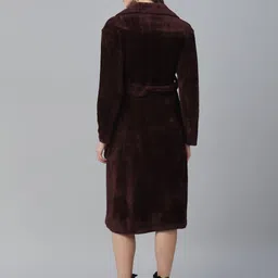 athena Faux fur Solid Coat For Women image 3