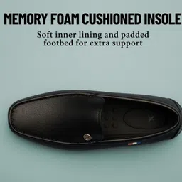 kraasa Lightweight Stylish Casual Synthetic Leather Loafers For Men image 2