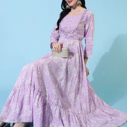 kimayra Women Printed Pure Cotton Ethnic Dress-picture-27