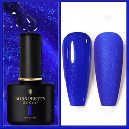 BORN PRETTY Black Spar Glossy & Matte  UV LED Color Gel Nail Polish -10ml - Shade BP137 image 2