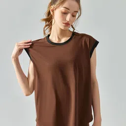 JC Collection Round Neck Extended Sleeves Tshirt image 2
