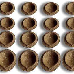 shouryakriti Panchagavya Gobar Diya (Pack Of 24) Pottery (Pack of 24) Table Diya-picture-12