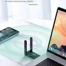 Tobo USB WiFi Adapter,1300Mbps WiFi USB 3.0 Dual Band 5G/2.4G Wireless Adapter for Desktop Laptop PC, Dual 2dBi Antennas TD-1386WA Laptop Accessory image 4