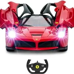 mitansh collection Rechargeable Ferrari Style Remote Control Car With Opening Doors_MIT-1 (Red) image 1