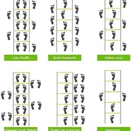 leosportz Agility Ladder 4meter Speed Training Ladder with 10 Adjustable Rungs, for Soccer, Football, Sports Training - Includes Heavy Duty Carry Bag Speed Ladder image 5