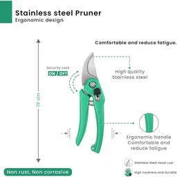 robux Ultra Cut Garden Tool Combo – Bypass Pruner + Heavy-Duty Multipurpose Scissors Garden Tool Kit image 5