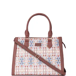 ZOUK Ethnic Printed Structured Handheld Bag image 3