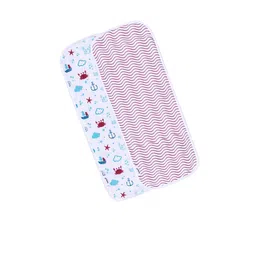 Nuluv Infant Kids Set Of 2 Printed Organic Cotton Burp Cloths image 2