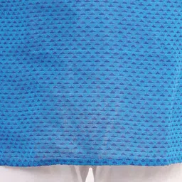 Superminis Boys Blue Regular Pure Cotton Kurta with Pyjamas image 4