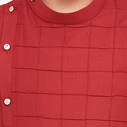 BAESD Boys Band Collar Straight Kurta with Pyjamas image 3