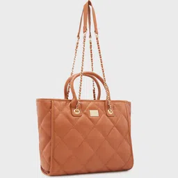 Caprese Structured Tote Bag with Quilted image 5