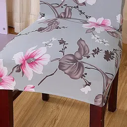 HOUSE OF QUIRK Grey & White 6 Printed Chair Covers image 3