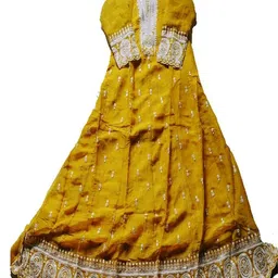 the bull garments Embroidered Art Silk Stitched Anarkali Gown-picture-46