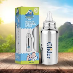 glider Baby Bottle | Anti-Colic | BPA Free | Medical-Grade Silicone | for Babies - 250 ml-picture-17