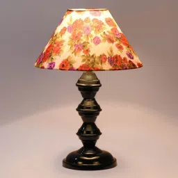 Multicolor Shade Table Lamp With Metal Base By Foziq image 4