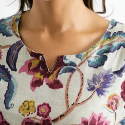 TOOCHKI Floral Printed Top With Pyjamas image 3
