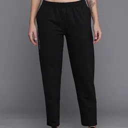hrx by hrithik roshan Women Solid Black Track Pants image 2