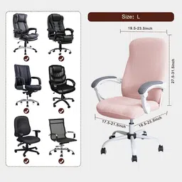 hokipo Jacquard 1 Seater Chair Plain Cover image 4