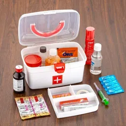 vsell 14 Multi-purpose health care family emergency portable medicine utility storage box Pill Box image 3