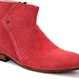 pillaa Men’s Suede Leather Ankle Length Boots with Side Zipper | Boots For Men image 5