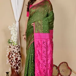 mondal saree centre Printed Bollywood Cotton Silk Saree-picture-47
