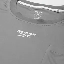 Reebok Men Grey WF Solid Training T-shirt image 5